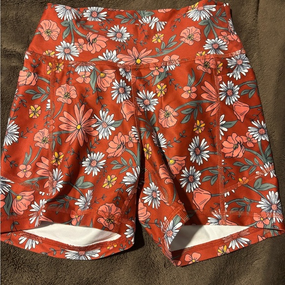 Gilly Hicks Pants - Gilly Hicks Red Floral Bike Shorts